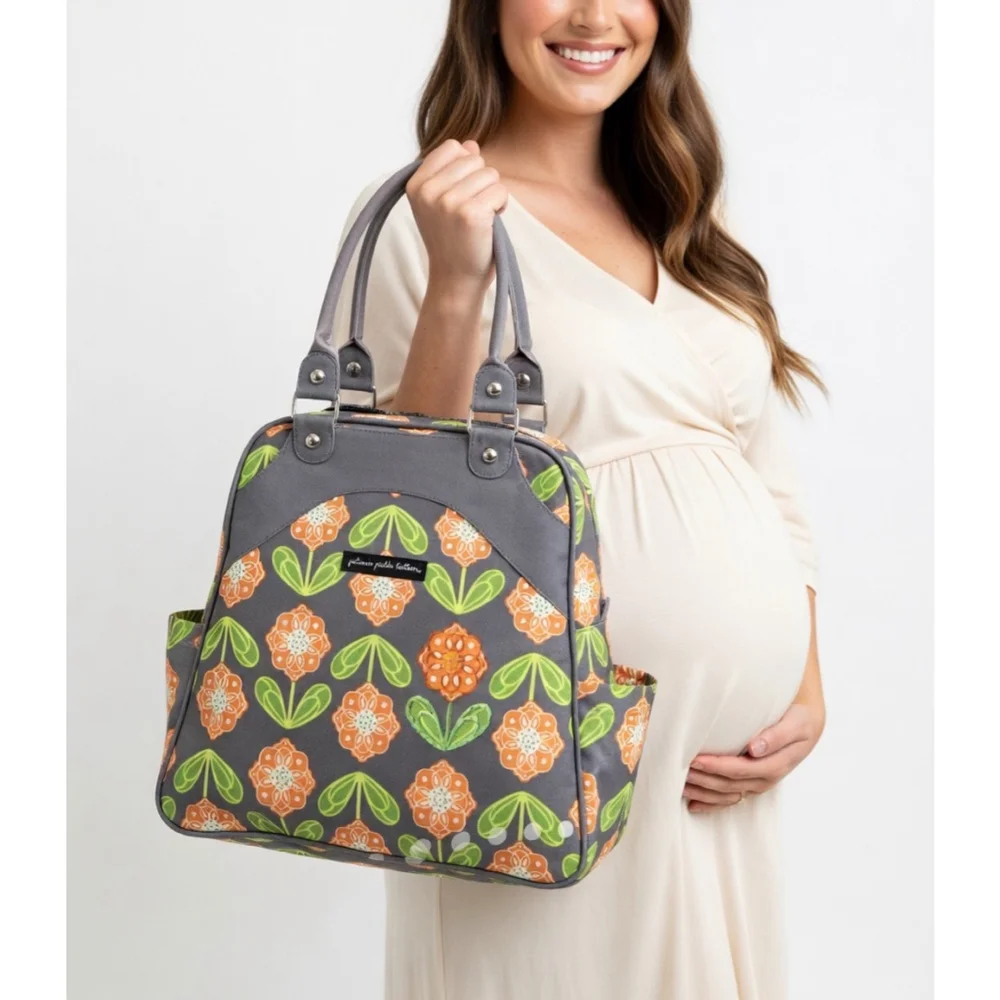 Petunia Pickle Bottom Santiago Sunset Sashay Satchel Floral Backpack Diaper Bag
